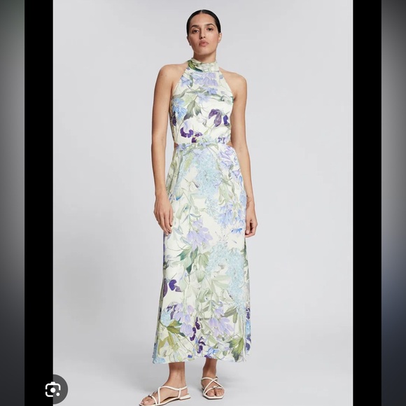 Maxi Halter-Neck Floral Dress (& Other Stories) - Picture 1 of 7